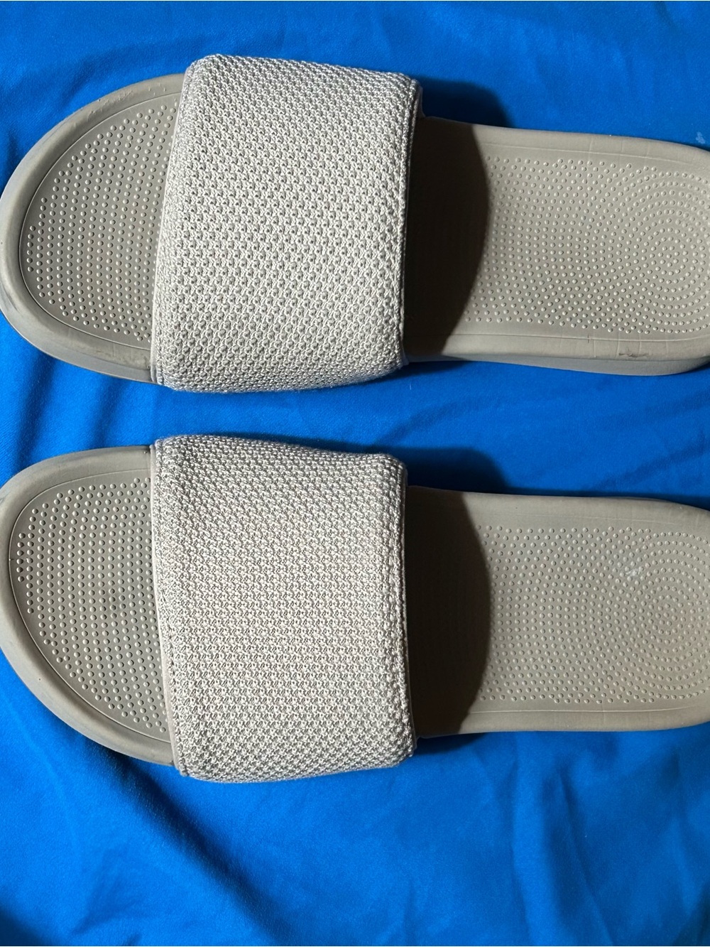 Allbirds Sugar Slides — Taupe/Stone — Size 9